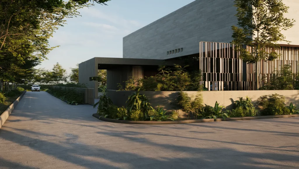 Inverted Courtyard House